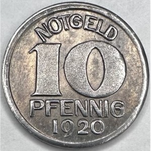 Реверс монеты Германия, 10 пфеннигов, 1920