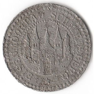 Аверс монеты Германия, 5 пфеннигов, 1917, Железо, магнетик