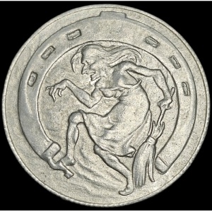 Реверс монеты Германия, 25 пфеннигов, 1921, Цинк /серый цвет/