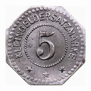 Реверс монеты Германия, 5 пфеннигов, 1917, Железо, магнетик