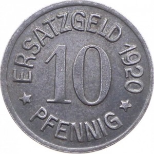 Реверс монеты Германия, 10 пфеннигов, 1920