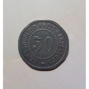 Аверс монеты Германия, 50 пфеннигов, 1917, Железо, магнетик