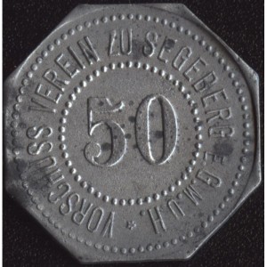 Аверс монеты Германия, 50 пфеннигов, 1917, Без отверстия