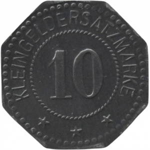 Реверс монеты Германия, 10 пфеннигов, 1917
