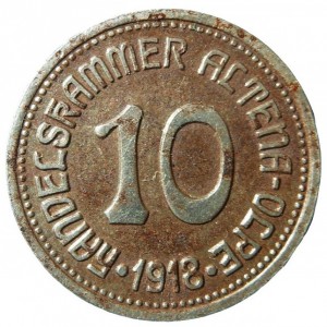 Аверс монеты Германия, 10 пфеннигов, 1918