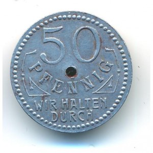 Реверс монеты Германия, 50 пфеннигов, 1918