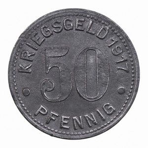 Реверс монеты Германия, 50 пфеннигов, 1917, Цинк, не магнетик