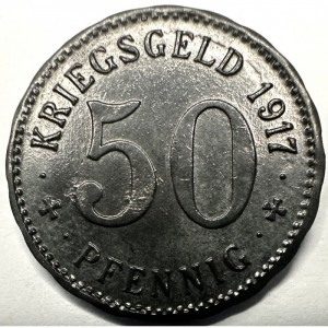 Реверс монеты Германия, 50 пфеннигов, 1917