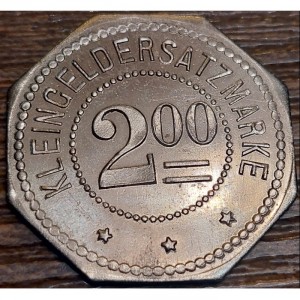 Реверс монеты Германия, 2 марки, 1914, Частный выпуск - Завод аккумуляторов