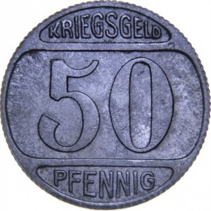 Реверс монеты Германия, 50 пфеннигов, 1918
