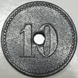 Реверс монеты Германия, 10 пфеннигов, 1914, Тюремный лагерь Мюнстер II