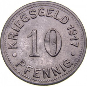Реверс монеты Германия, 10 пфеннигов, 1917