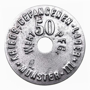 Аверс монеты Германия, 50 пфеннигов, 1914, Лагерь для военнопленных Мюнстер III