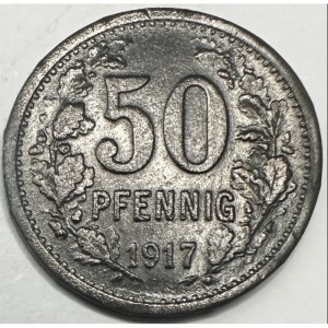 Реверс монеты Германия, 50 пфеннигов, 1917, Цинк, не магнетик