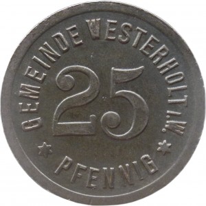 Аверс монеты Германия, 25 пфеннигов, 1920