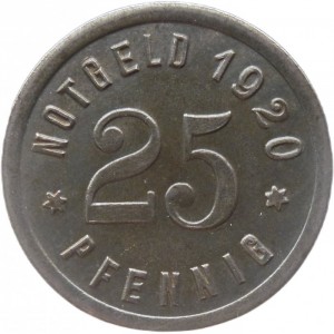Реверс монеты Германия, 25 пфеннигов, 1920