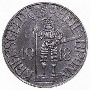 Аверс монеты Германия, 10 пфеннигов, 1918, Цинк, не магнетик