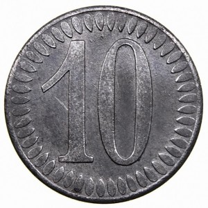 Реверс монеты Германия, 10 пфеннигов, 1918, Цинк, не магнетик