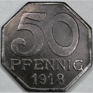 Реверс монеты Германия, 50 пфеннигов, 1918