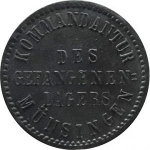 Аверс монеты Германия, 5 пфеннигов, 1917, Тюремный лагерь Мюнзинген
