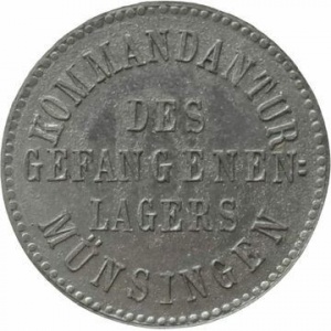 Аверс монеты Германия, 10 пфеннигов, 1917, Тюремный лагерь Мюнзинген