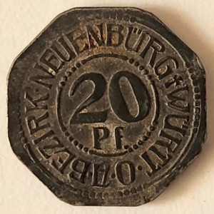 Реверс монеты Германия, 20 пфеннигов, 1918