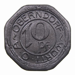 Реверс монеты Германия, 10 пфеннигов, 1918