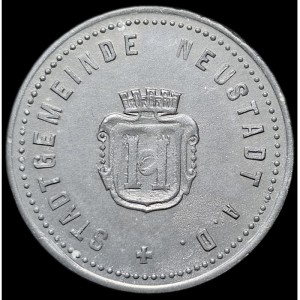 Аверс монеты Германия, 10 пфеннигов, 1918, На реверсе "NOTGELD". Гладкий гурт