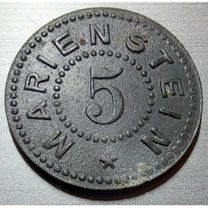 Аверс монеты Германия, 5 пфеннигов, 1917, Частный выпуск - Известняковый и сланцевый карьер