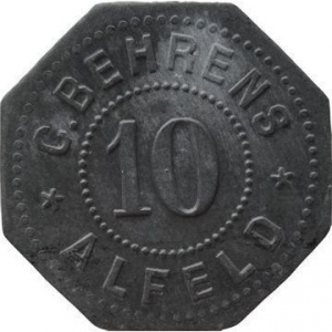 Аверс монеты Германия, 10 пфеннигов, 1917, Частный выпуск - Фабрика "Behrens" обувных колодок и штамповочных ножей