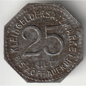Реверс монеты Германия, 25 пфеннигов, 1917
