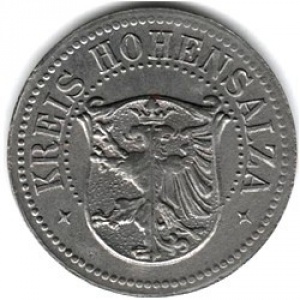 Аверс монеты Германия, 50 пфеннигов, 1917, Железо, магнетик