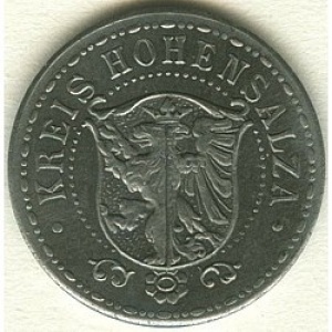 Аверс монеты Германия, 1 марка, 1917, Железо, магнетик