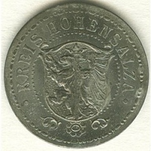 Аверс монеты Германия, 1 марка, 1917, Цинк, не магнетик