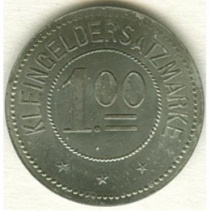Реверс монеты Германия, 1 марка, 1917, Цинк, не магнетик