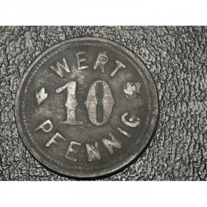 Реверс монеты Германия, 10 пфеннигов, 1917, Частный выпуск - Профсоюз