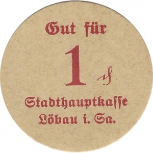 Аверс монеты Германия, 1 пфенниг, 1917, Частный выпуск - Городская кофейня