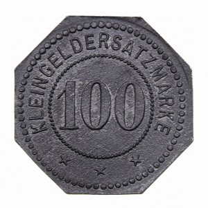 Реверс монеты Германия, 100 пфеннигов, 1917, Частный выпуск - Металлическая упаковка