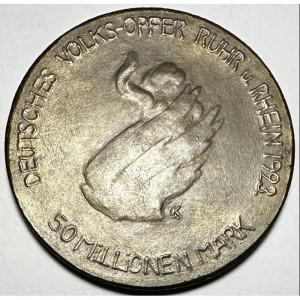 Аверс монеты Германия, 50.000.000 марок, 1923