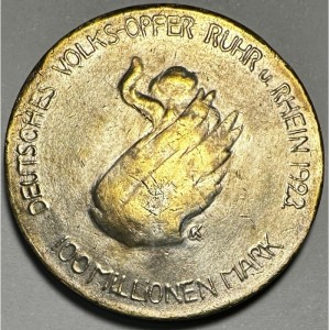Аверс монеты Германия, 100.000.000 марок, 1923