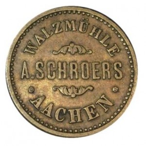 Аверс монеты Германия, 50 пфеннигов, 1917, Частный выпуск - Валковая мельница