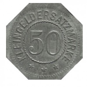 Реверс монеты Германия, 50 пфеннигов, 1917, Частный выпуск - Издательско-полиграфическое предприятие