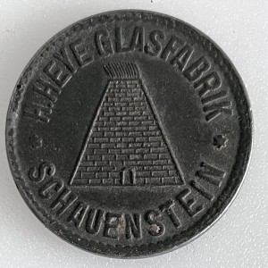 Аверс монеты Германия, 10 пфеннигов, 1918, Частный выпуск - Стекольный завод H.Heye. Железо, магнетик