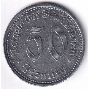 Реверс монеты Германия, 50 пфеннигов, 1921
