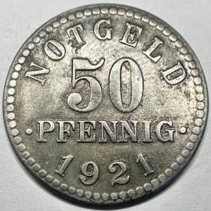 Реверс монеты Германия, 50 пфеннигов, 1921