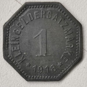 Реверс монеты Германия, 1 пфенниг, 1918