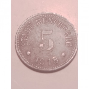 Аверс монеты Германия, 5 пфеннигов, 1918, Цинк, не магнетик