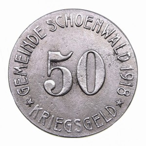 Аверс монеты Германия, 50 пфеннигов, 1918