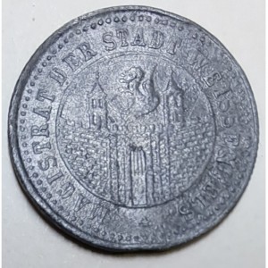 Аверс монеты Германия, 10 пфеннигов, 1918, Цинк, не магнетик. Рубчатый гурт