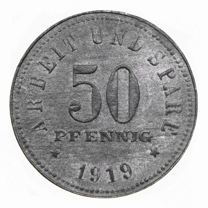 Реверс монеты Германия, 50 пфеннигов, 1919